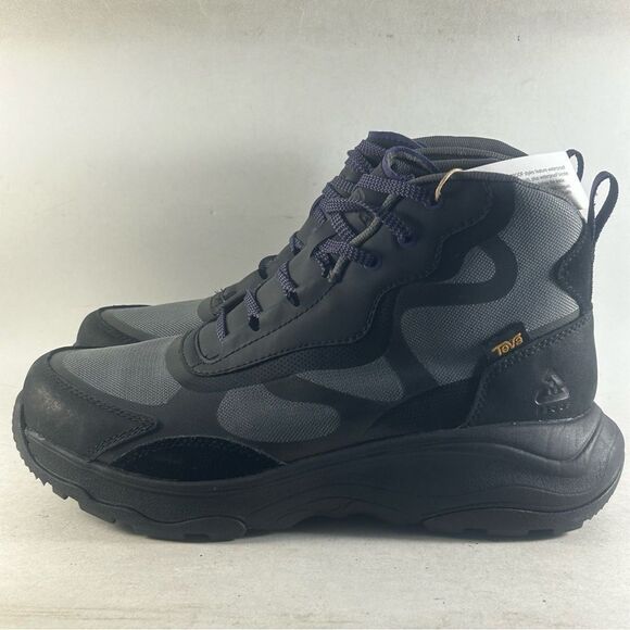 Teva Geotrecca RP Mid Waterproof Hiking Boot Black Gray Womens Size 7 - Picture 5 of 10